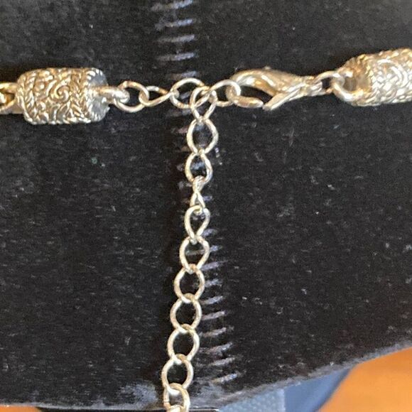 Necklace floral heart beautifully made Silver-tone - Picture 5 of 5